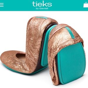 Tieks Rose Gold Glam size 8